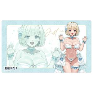Brown Dust 2: Justia Rubber Desk Mat - Wedding Swimsuit Ver. [Curtain Damashii]