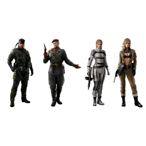 Metal Gear Solid Δ Snake Eater: Naked Snake - Ocelot - The Boss - EVA (Set of 4) (2nd Hand) [Konami]