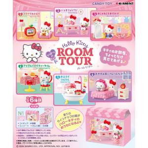 Sanrio Characters: Hello Kitty's Secret Room Tour (6 Pack Box) [Re-Ment]