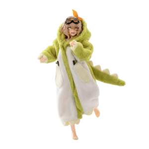 Doll Outfit: Dinosaur Kigurumi Pajama Set 1/12 [Hasuki]