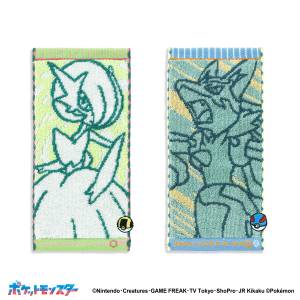 Pokémon: Mega Gardevoir & Mega Lucario - Half-size Handkerchief Towel (Set of 2) [The Pokémon Company]
