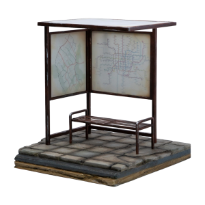 Diorama: Bus Stop 1/12 [MMM Toys]
