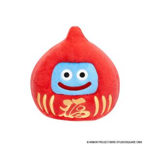 Dragon Quest Smile Slime: Red Daruma Slime Plush Toy (M) [Square Enix]