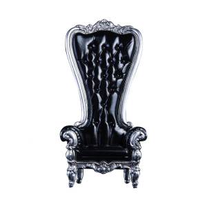 Action Figure Accessory: High-Back Sofa 1/12 (Black) [VS Toys]