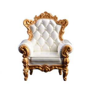 Action Figure Accessory: Classic Armchair 1/12 (White) [VS Toys]