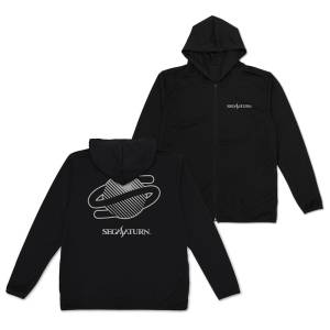 Sega Saturn: Thin Quick-Dry Hoodie (Black-L) [COSPA]