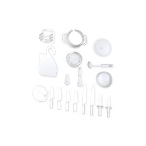 Plafia: Cooking Set 01 1/12 - Clear Plastic Model (Reissue) [Plum]