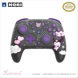 Nintendo Switch 2: Kuromi Horipad TURBO Controller NSX-254 [Hori x Sanrio]
