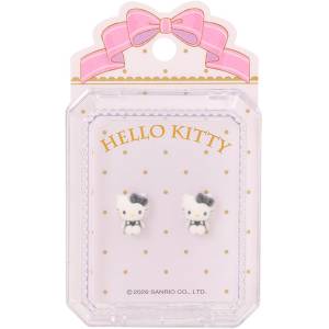 Sanrio Characters: Hello Kitty Flocked Earrings [Sanrio]