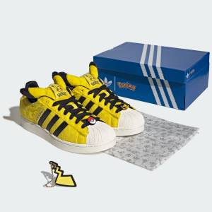 Pokémon x Adidas: SUPERSTAR II - Unisex Shoes/Sneakers Yellow - Pikachu (Limited Edition) [The Pokémon Company x Adidas]