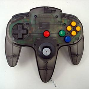 Controller N64 Clear Black (official Nintendo) [used / loose]