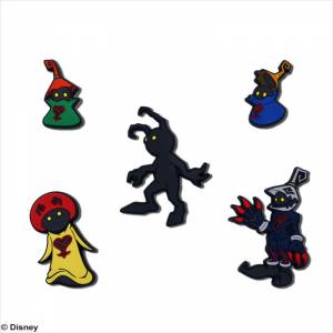 Kingdom Hearts Rubber Magnet Heartless Set [Goods]