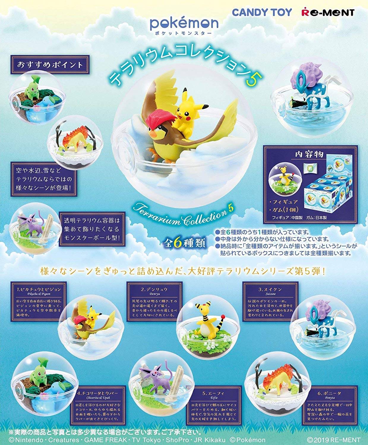 Pokemon Terrarium Collection 5 6 Pack BOX [Goods]