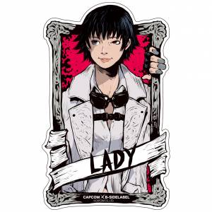 Capcom x B-SIDE LABEL Sticker - Devil May Cry 5 Lady [Goods]